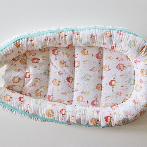 Couffin Reducteur De Lit Pour Bebe Petites Chouettes Reversible 75 X 43 Cm Un Grand Marche