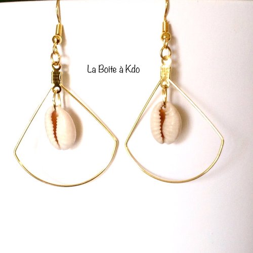 Boucles d'oreilles coquillage