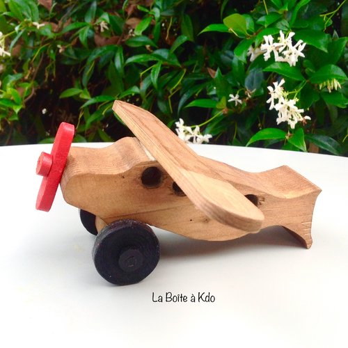 Jouet en bois - petit avion  - création artisanale