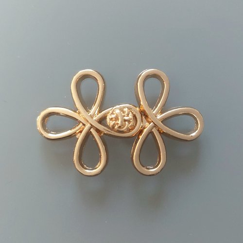 Attache métal 32 mm coloris doré