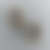 2 petites boucles passage 16 mm métal coloris bronze vieilli