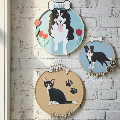 Tableau de votre chien ou chat (entre autres) personnalisé