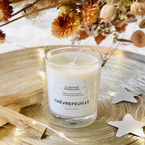 Chèvrefeuille - bougie parfumée à la cire végétale de soja 150g