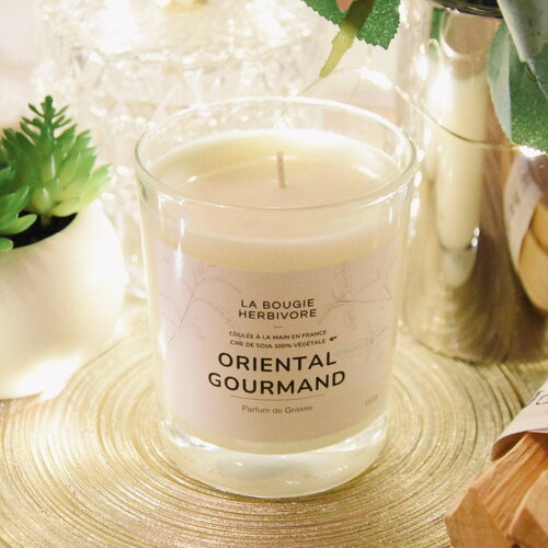 Oriental gourmand - bougie parfumée à la cire végétale de soja 150g