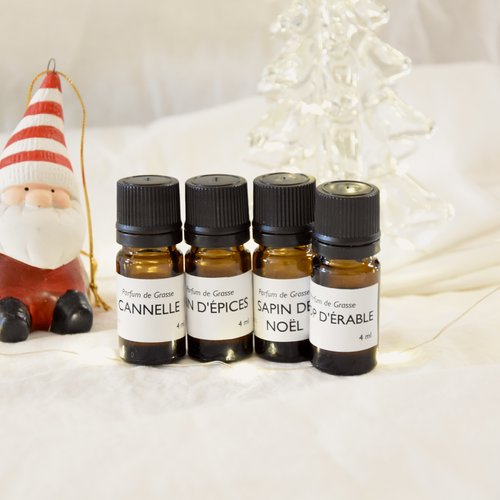 Box diy (noël) : kit pour fabriquer ses bougies - sapin de noël - sirop d'érable - cannelle - pain d'épices