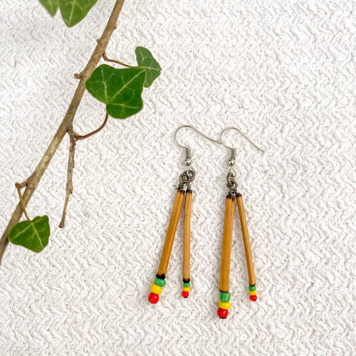 Natty dread - boucles d'oreilles