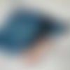 Casquette gavroche bleu canard et or ,noire ,doublée ,grande visière