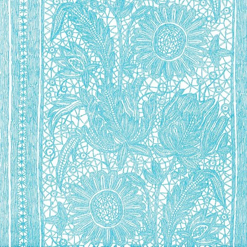 Serviette papier tournesol bleu style mandala
