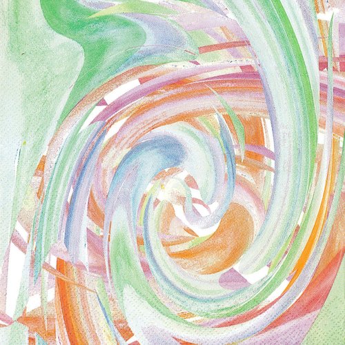 Serviette papier peinture abstraite pastel
