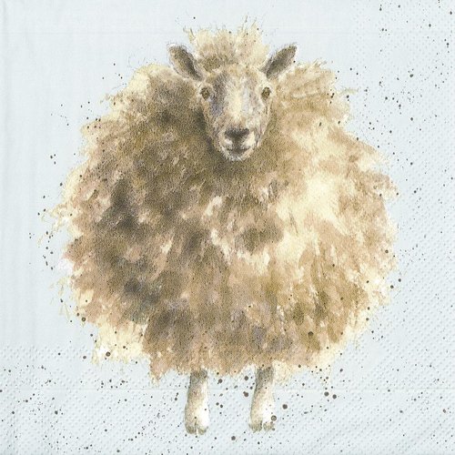 Serviette papier mouton laineux