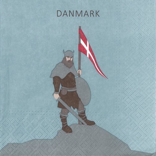 Serviette papier viking prêt à conquérir le monde