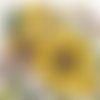 Serviette 33x33 mdw grandes fleurs de tournesols