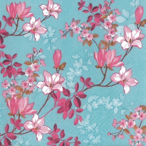 Serviette papier fleur de magnolia