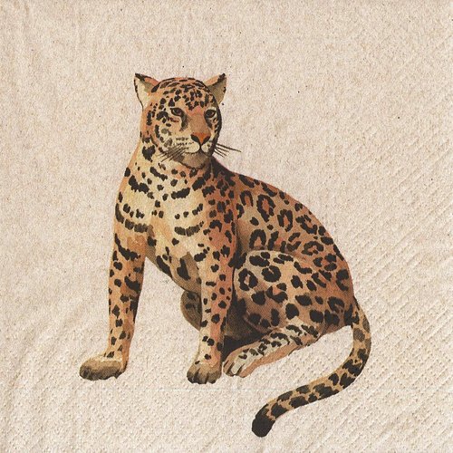 Serviette papier panthère léopard