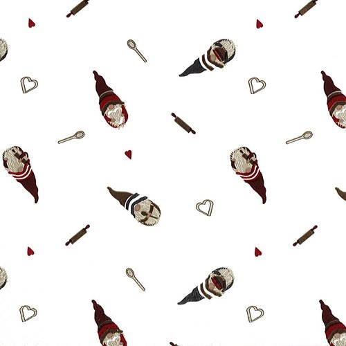 Serviette papier petits lutins déco de sapin