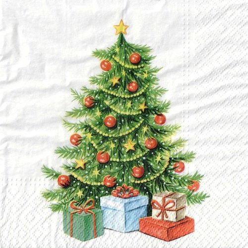 Serviette papier sapin de noel