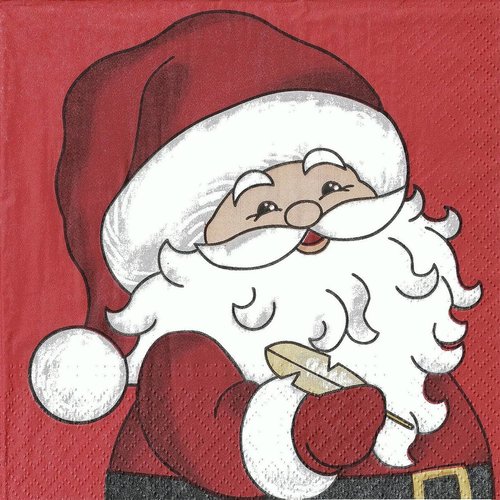 Serviette papier papa noel