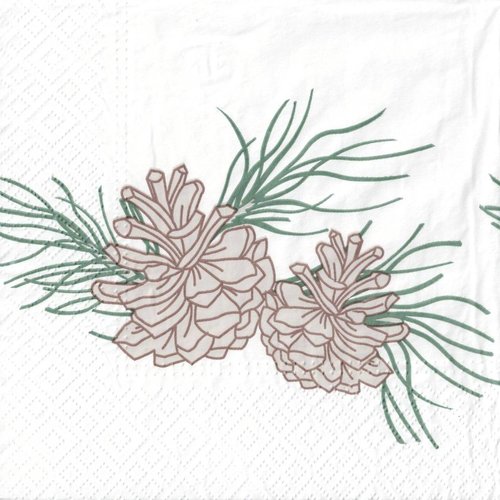 Serviette papier pomme de pin