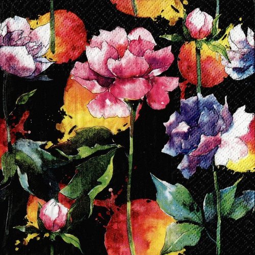 Serviette papier rose nora