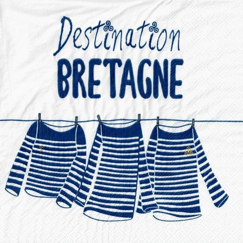 Serviette papier destination bretagne