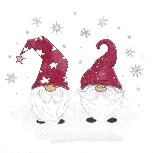 Serviette papier mde et mr lutin