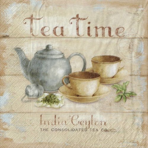 Serviette papier tea time india ceylon
