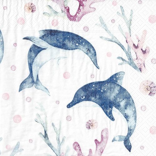 Serviette papier danse des dauphins