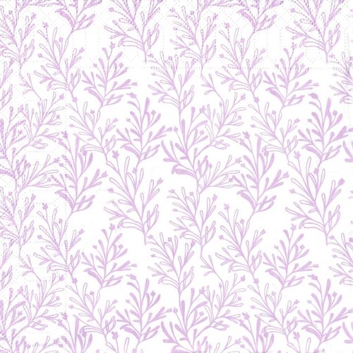 Serviette papier petites fleurs mauve
