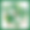 Serviette papier plantes vertes