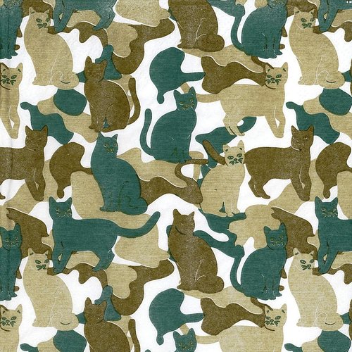 Serviette papier petits chats