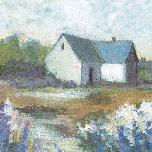 Serviette papier cottage dans la lande