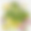 Serviette papier grenouille dans les fleurs