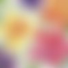 Serviette papier bouquet fleurs pastels