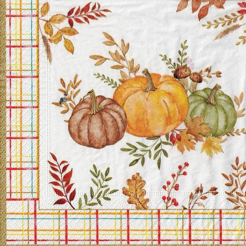 Serviette papier citrouille