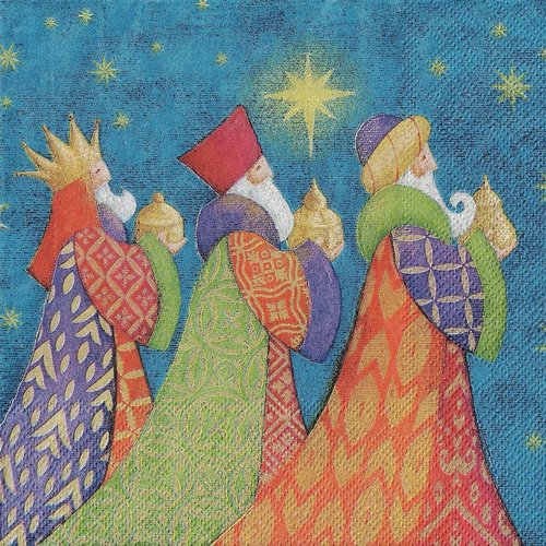 Serviette papier les rois mages