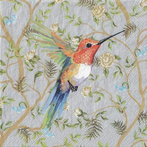 Serviette papier colibri en vol