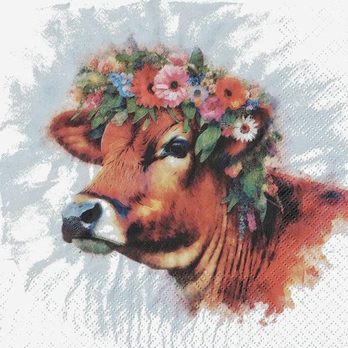 Serviette papier margueritte la vache