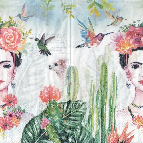 Serviette papier frida kahlo