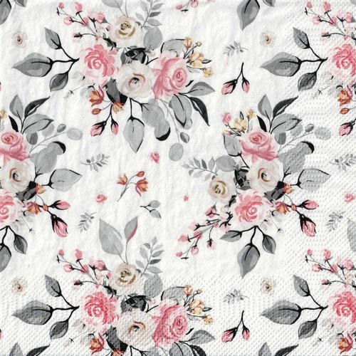 Serviette papier myriade de petites roses