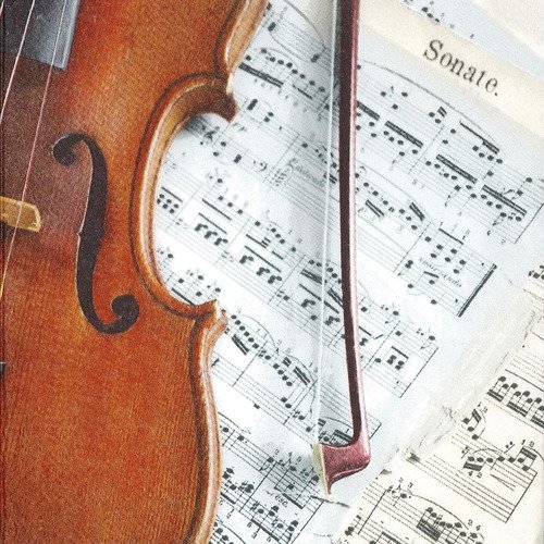Serviette sonate concerto de violon