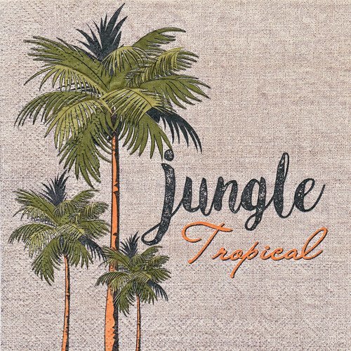 Serviette palmier jungle tropical