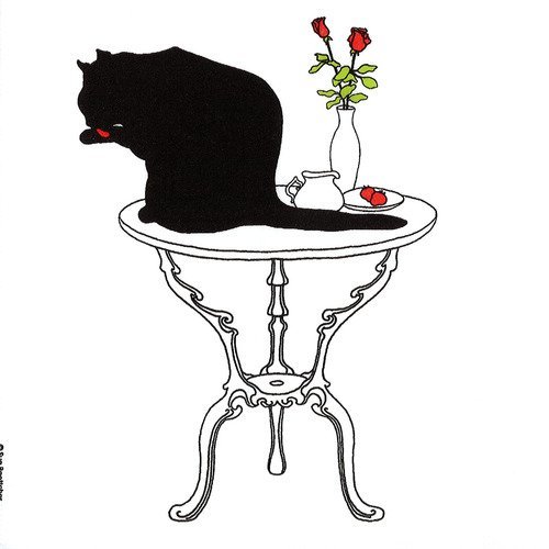 Serviette le chat sur la table oup's