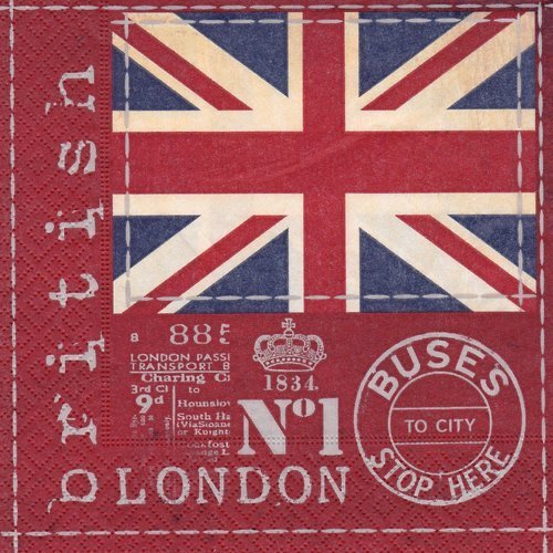 Serviette drapeau british flag london 