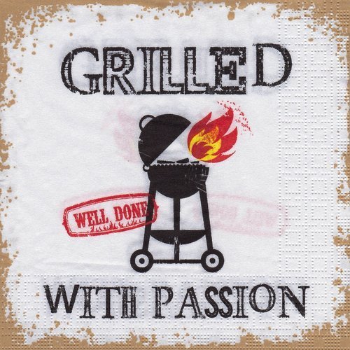 Serviette barbecue grilled with passion 