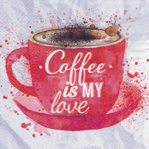 Serviette café coffee is my love 