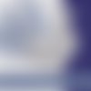 Serviette silhouette de coq torchon de cuisine campagne bleue 