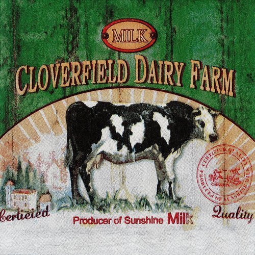 Serviette publicité le lait milk cloverfield dairy farm vache