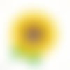 Serviette papier tableau fleur de tournesol soleil