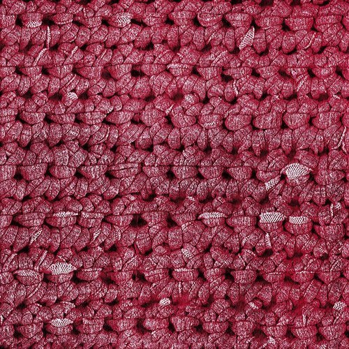 Serviette papier point de tricot crochet laine rose ancien