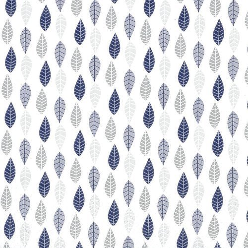 Serviette papier rideau de plume bleue grise sur fond blanc